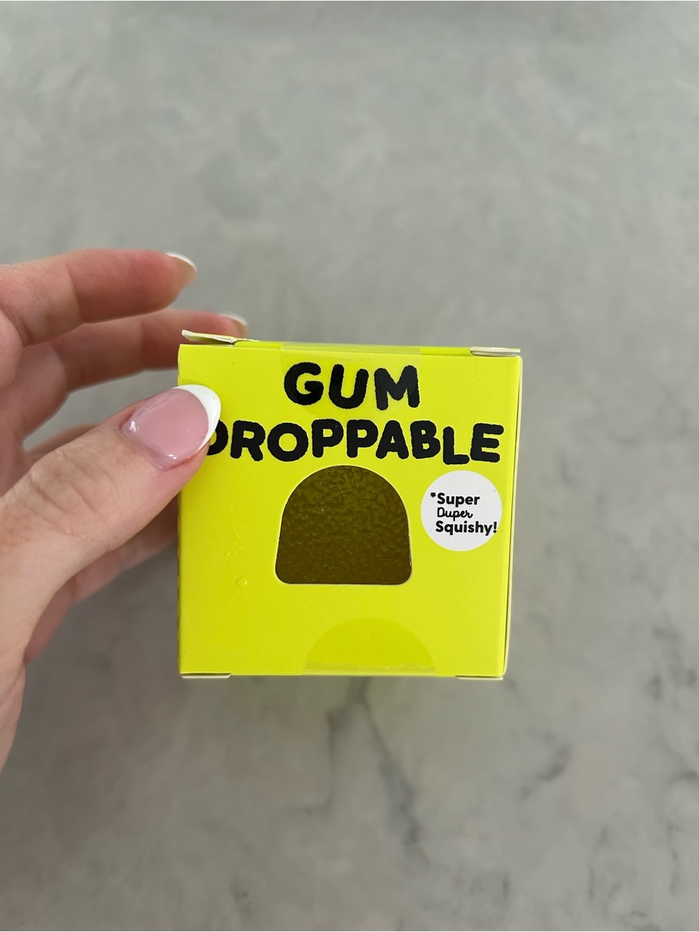 Gum Droppable Soft Squishy Toy - Yellow